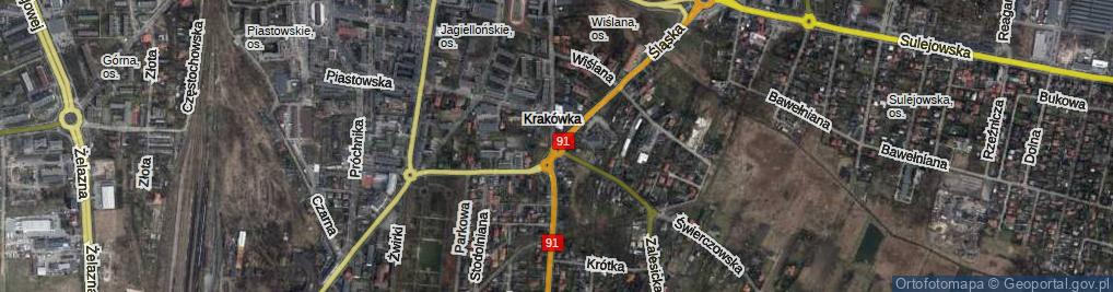 Zdjęcie satelitarne Rondo Kaczyńskich Lecha i Marii rondo.